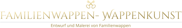 Familienwappen- Wappenkunst Entwurf und Malerei von Familienwappen